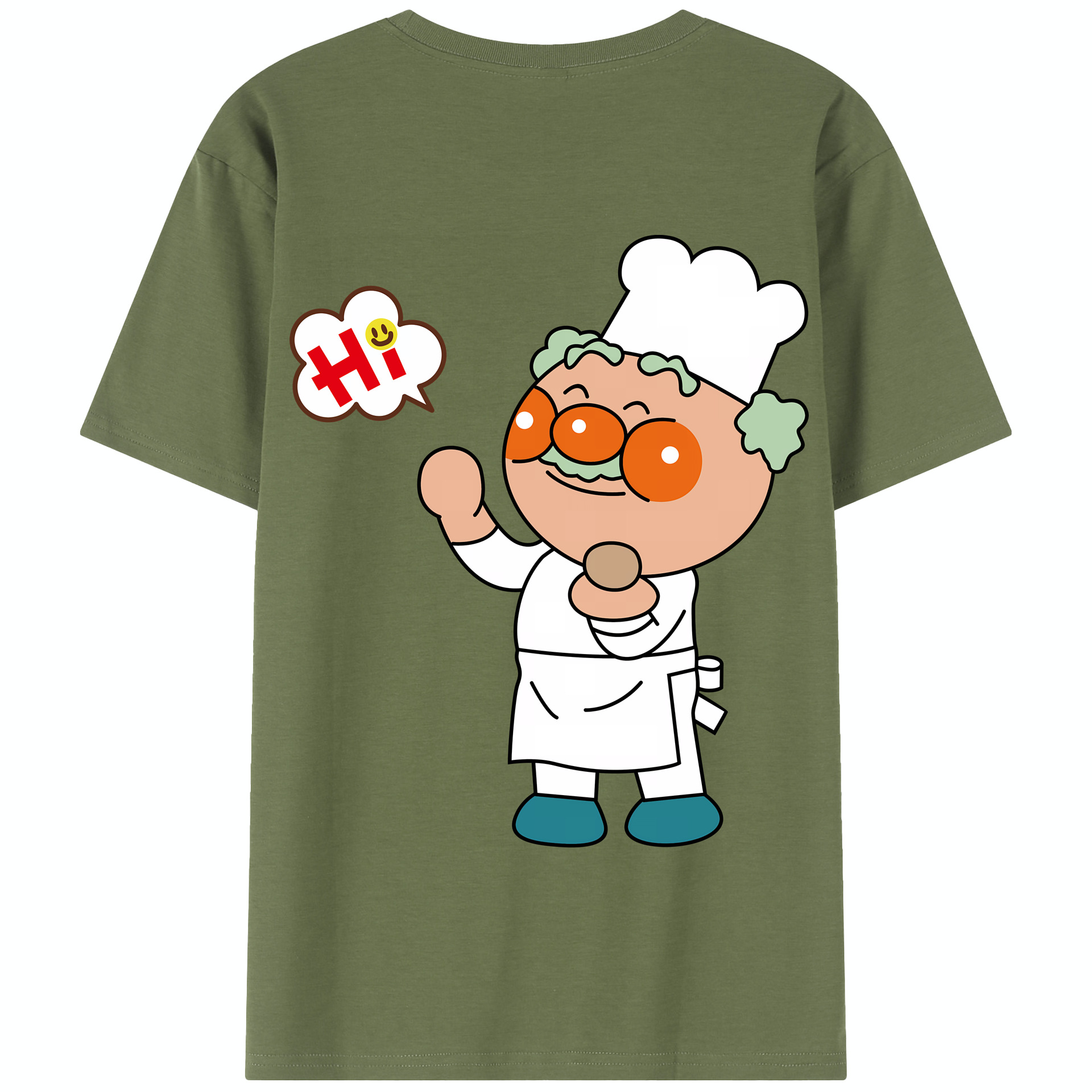 （画像用） アンパンマン Anpanman 綿100％半袖Tシャツ（背面プリント）